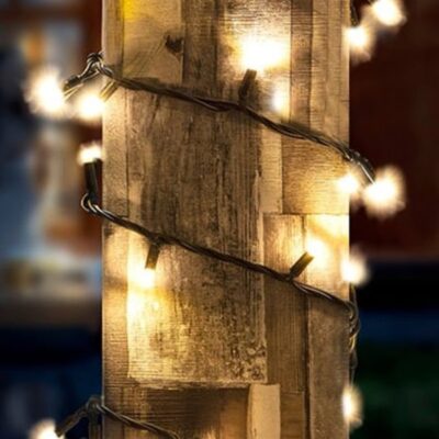 Christmas Tree World Led Rubber Cable Connectable Outdoor String Lights – Dual Colour Bright White/Warm White (Ip65)  Christmas Tree World Brand