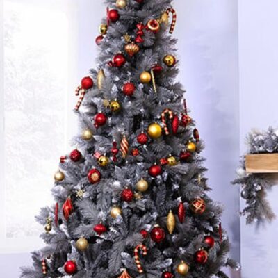 Christmas Tree World The 7Ft Silver Majestic Pine Tree  Traditional Christmas Trees