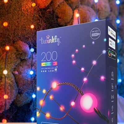 Christmas Tree World Twinkly Candies 100 Pearl-Shaped Rgb Leds, Clear Wire, Usb-C  Twinkly Lights