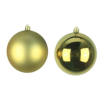 Christmas Tree World 6Cm Gold Shatterproof Baubles (50 Pack)  Small Christmas Baubles