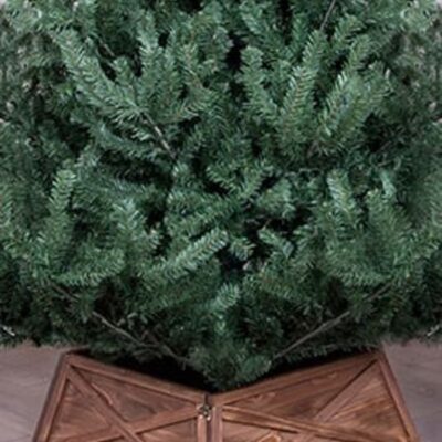 Christmas Tree World Wooden Christmas Tree Skirt In 3 Colours (For 6Ft-8Ft Trees – Tight Fit)  7 Foot Pre Lit Christmas Trees