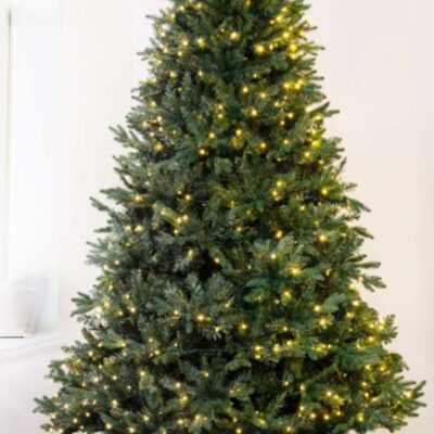 Christmas Tree World The 5Ft Pre-Lit Woodland Pine Tree  Ultra Realistic Christmas Trees