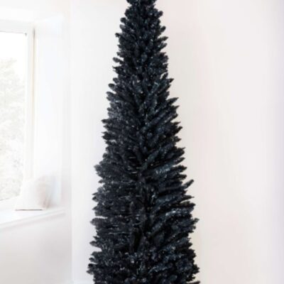 Christmas Tree World The 8Ft Black Italian Pencilimo Tree  Slim Christmas Trees