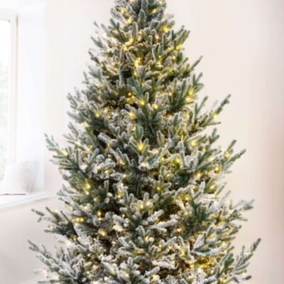 Christmas Tree World The Pre-Lit Frosted Ultra Mountain Pine (4Ft To 10Ft)  As Seen On Tv